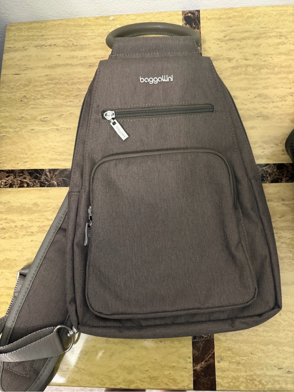 Baggallini Brown Crossbody Sling Bag NWOT